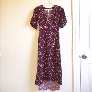 H&M flowered midi dress